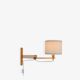 Mid-century Modern Scandinavian Accordion Wall Lamp, 1970s