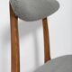 Mid-century boucle armchair in grey designed by Rajmund Hałas, Poland, 1960s.