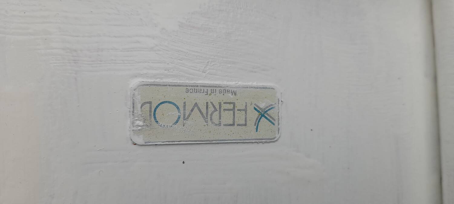 4 white metal garden chairs from Fermob