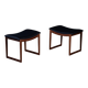 Tabourets Vintage en Teck, Danemark, 1960s, Set de 2