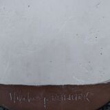 Mirror Jean Claude Malarmey ceramic Vallauris