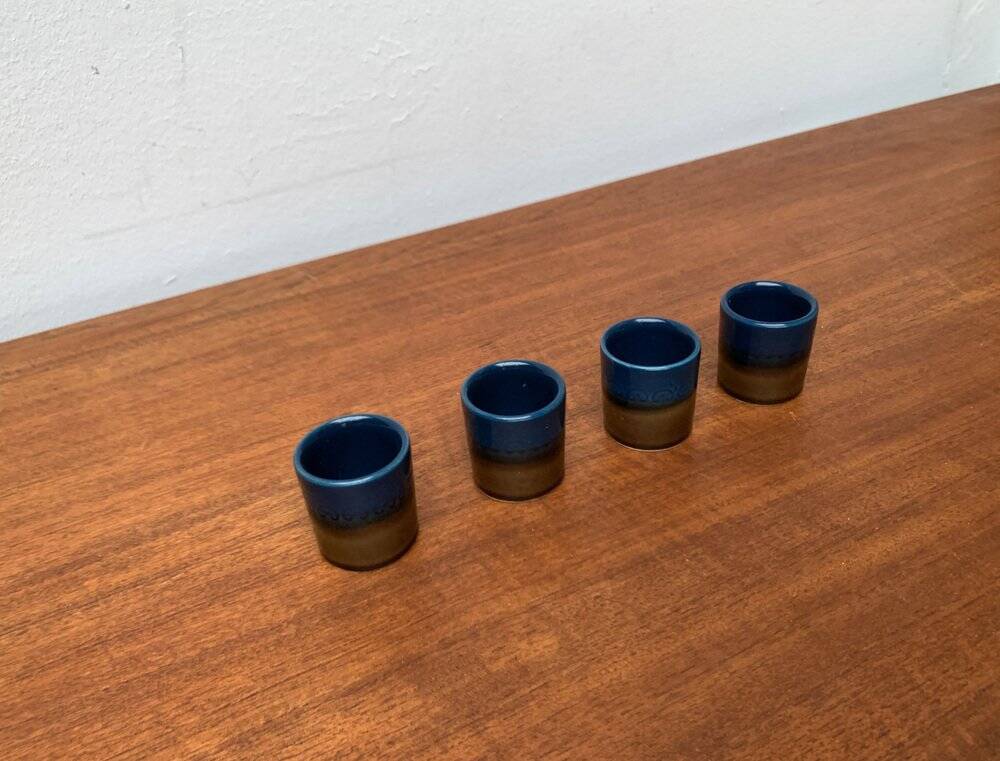 Verres à shots Brotzeit Studio Line allemands vintage en céramique de Rosenthal, lot de 4