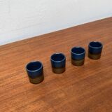 Verres à shots Brotzeit Studio Line allemands vintage en céramique de Rosenthal, lot de 4