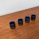 Vintage German ceramic shot glasses Brotzeit Studio Line by Rosenthal, set of 4.