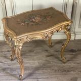Table in wood sculpted and golden style Louis XV around 1880