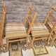 Quatre chaises bois vintage 1970