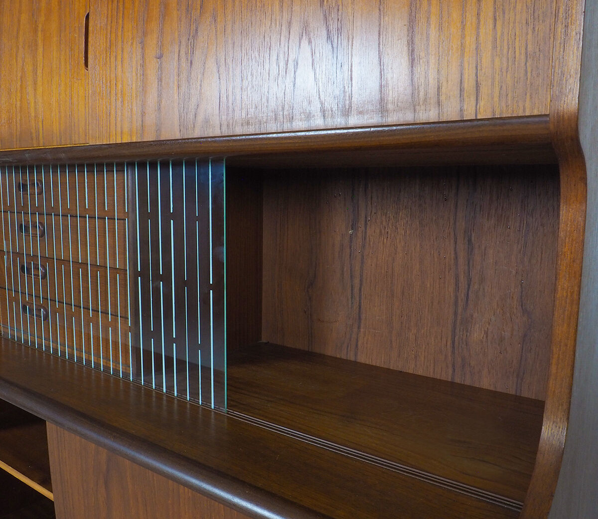 Danish design buffet with sliding doors by Poul Jessen, 1960's