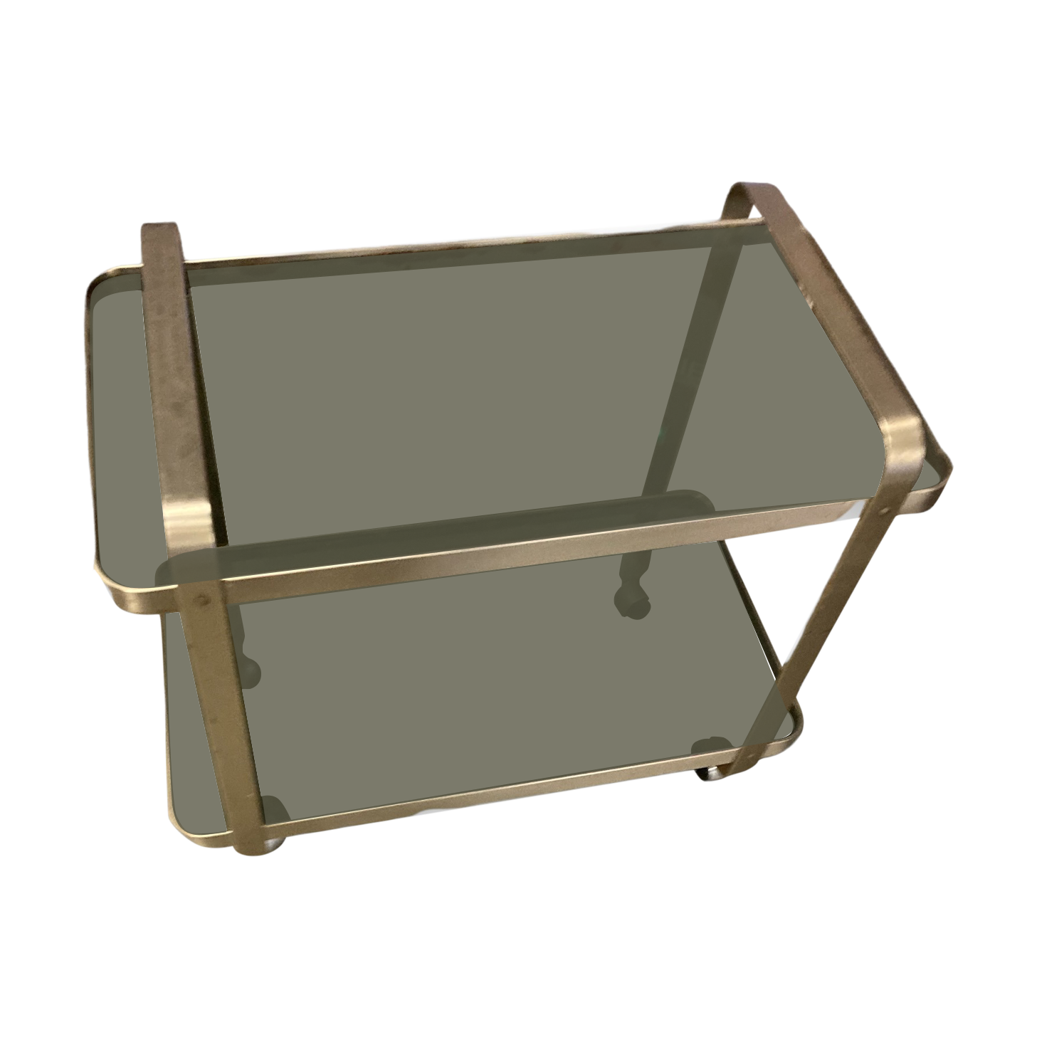 Design service 1960s brushed steel and glass