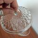 Arcoroc "Diamant" pressed glass sugar bowl – 1970s