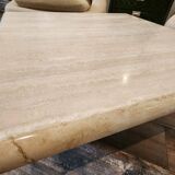 Travertine coffee table