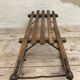 Old 50s painted wooden sled