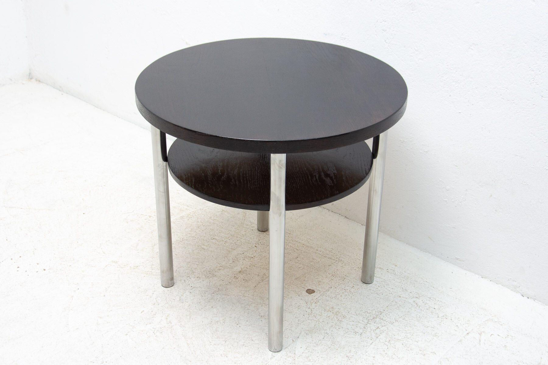 Bauhaus Chromed Coffee Table by Robert Slezak, 1930s