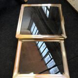 Set of 2 trundle tables belgochrom 70s