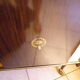 Bar furniture on formica wheels with mirror and lighting - 50s
