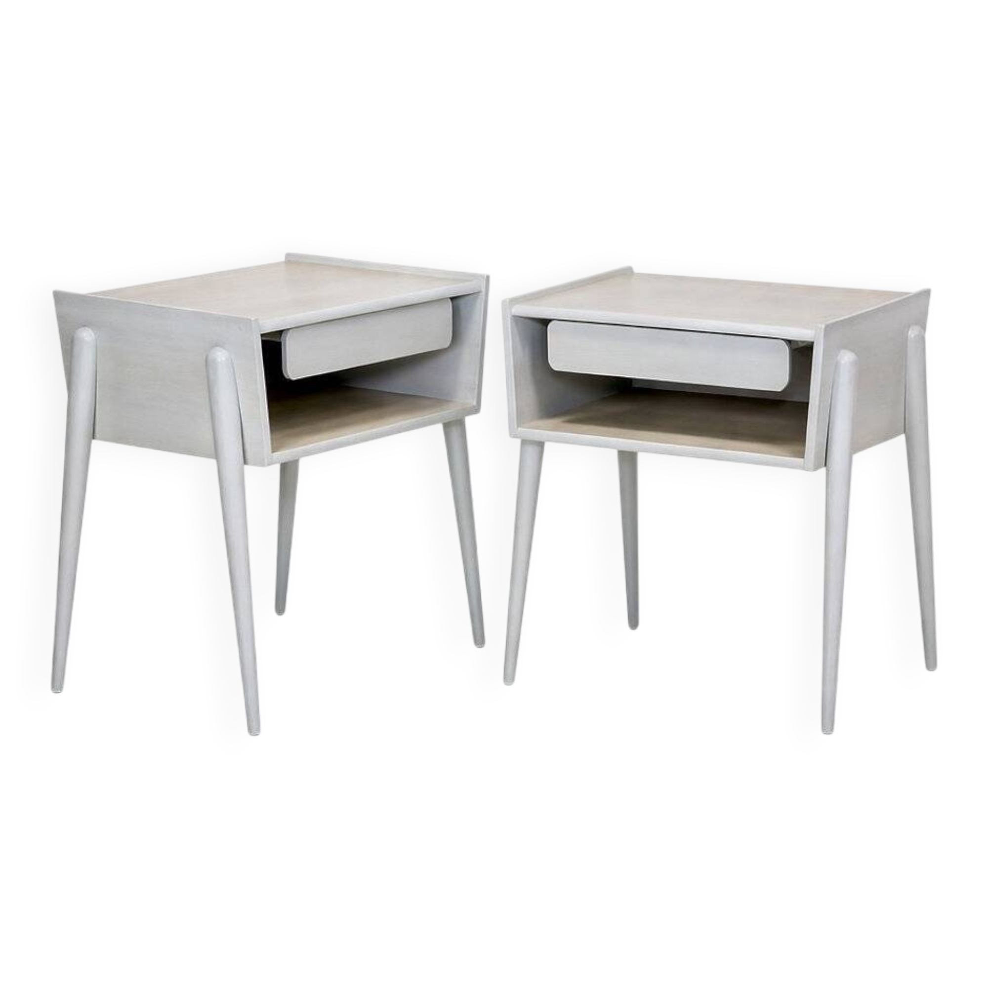 Set de 2 tables de chevet en chêne, suède, 1960