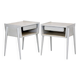 Set de 2 tables de chevet en chêne, suède, 1960