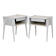 Set de 2 tables de chevet en chêne, suède, 1960