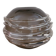 Smoked glass vase with applied threads – 1970s