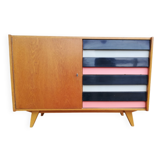 Chest of drawers, vintage Czech enfilade, Jiri Jiroutek U458, 1960 Scandinavian style