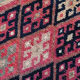 3x9 navy blue & pink turkish runner rug 79x272cm