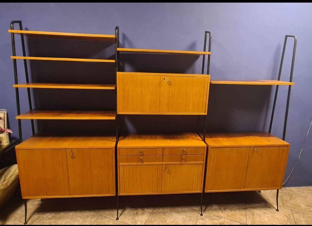 Italian vintage modular bookcase