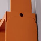 Vintage 1970s plastic corner bookcase designed by Olaf Von Bohr for Kartell