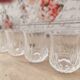 Set of 4 Cristal d'Arques Longchamp goblet-shaped liqueur glasses