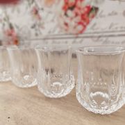 Lot de 4 verres à liqueur forme gobelet Cristal d'Arques modèle Longchamp