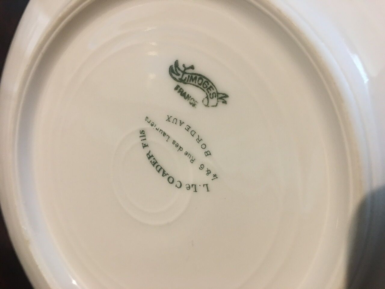 4 porcelain entremet plates