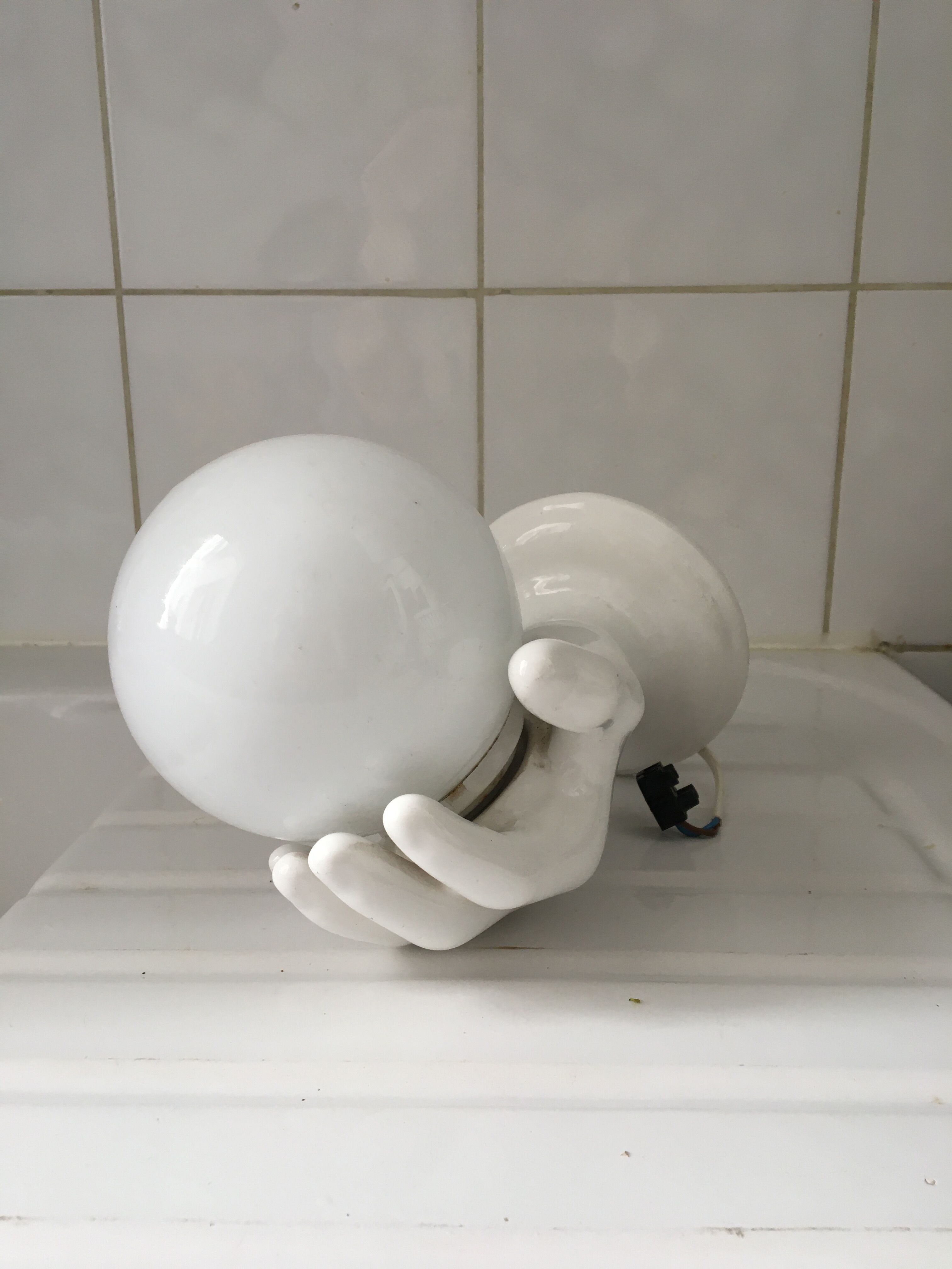 Wall lamp hand lamp ceramic vintage 70s