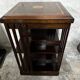 Revolving bookcase in mahogany and marquetry - art deco