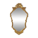 Miroir Deknudt classique du milieu du siècle, feuille d'or, années 50