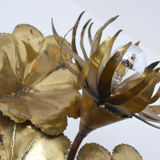 Wall light water lily brass 70s