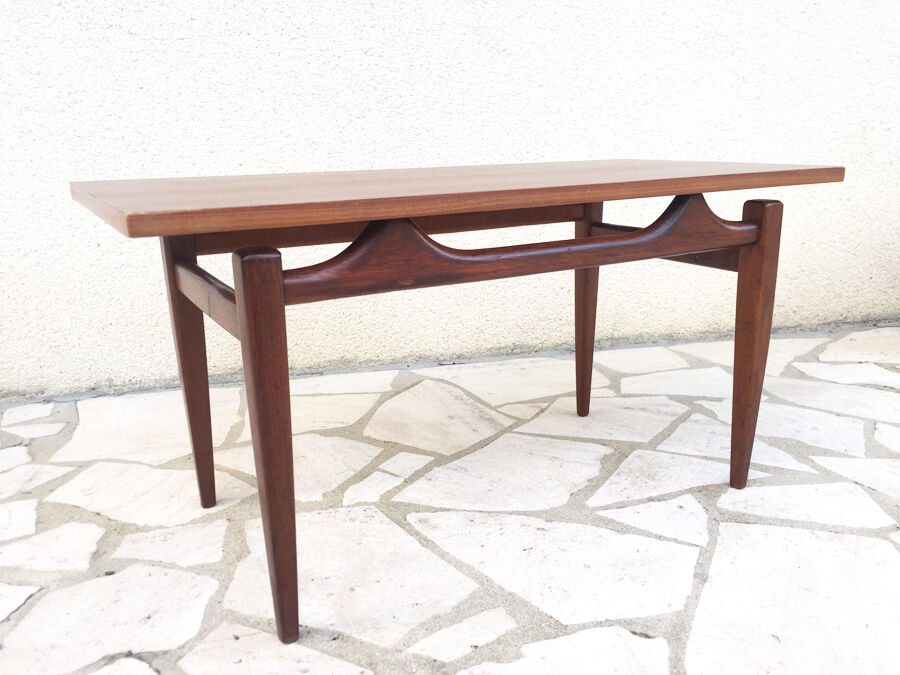 Scandinavian coffee table in teak, 1960