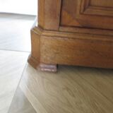 Old - Beautiful solid oak sideboard - 2 doors - 2 drawers in golden oak color