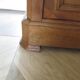 Old - Beautiful solid oak sideboard - 2 doors - 2 drawers in golden oak color