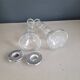 Pair of glass candlesticks
