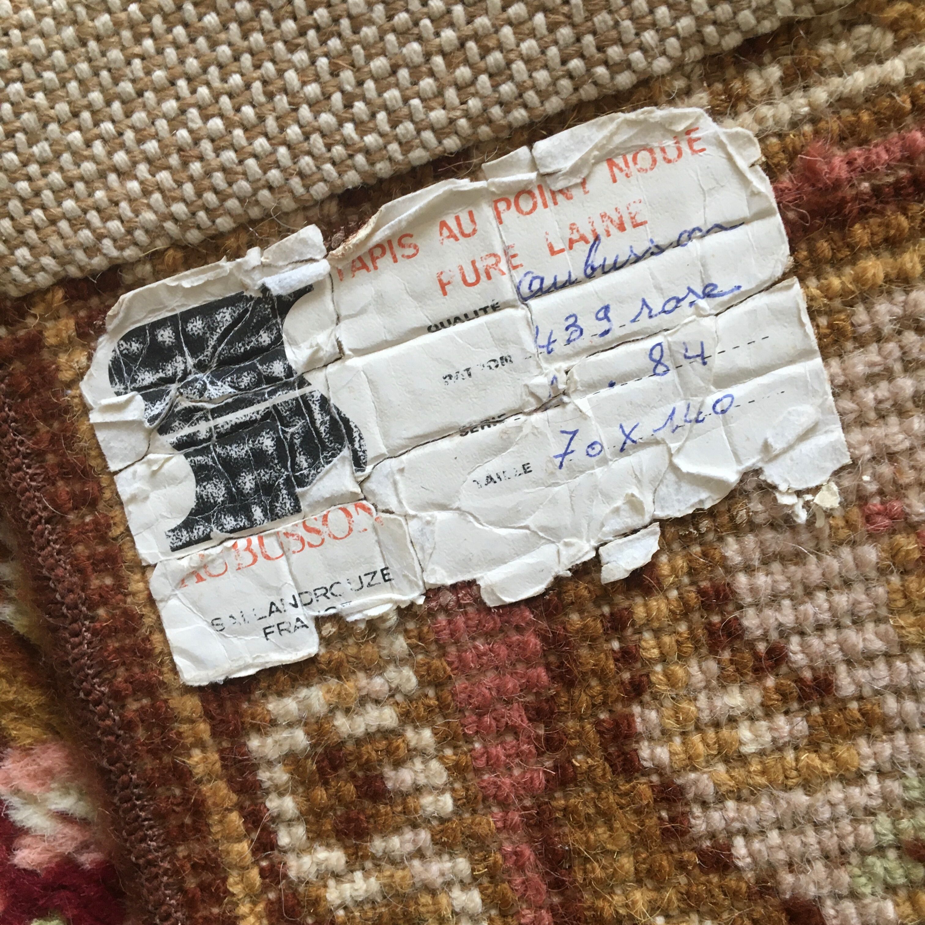 Vintage carpet 140x74cm