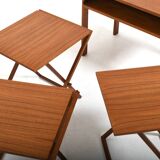 Folding Tables by Illum Wikkelsø for CFC Silkeborg 1960s