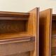 2 Scandinavian bedside tables in dark wood