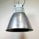 Vintage Silver Industrial Factory Pendant Lamp from Elektrosviti, 1960s