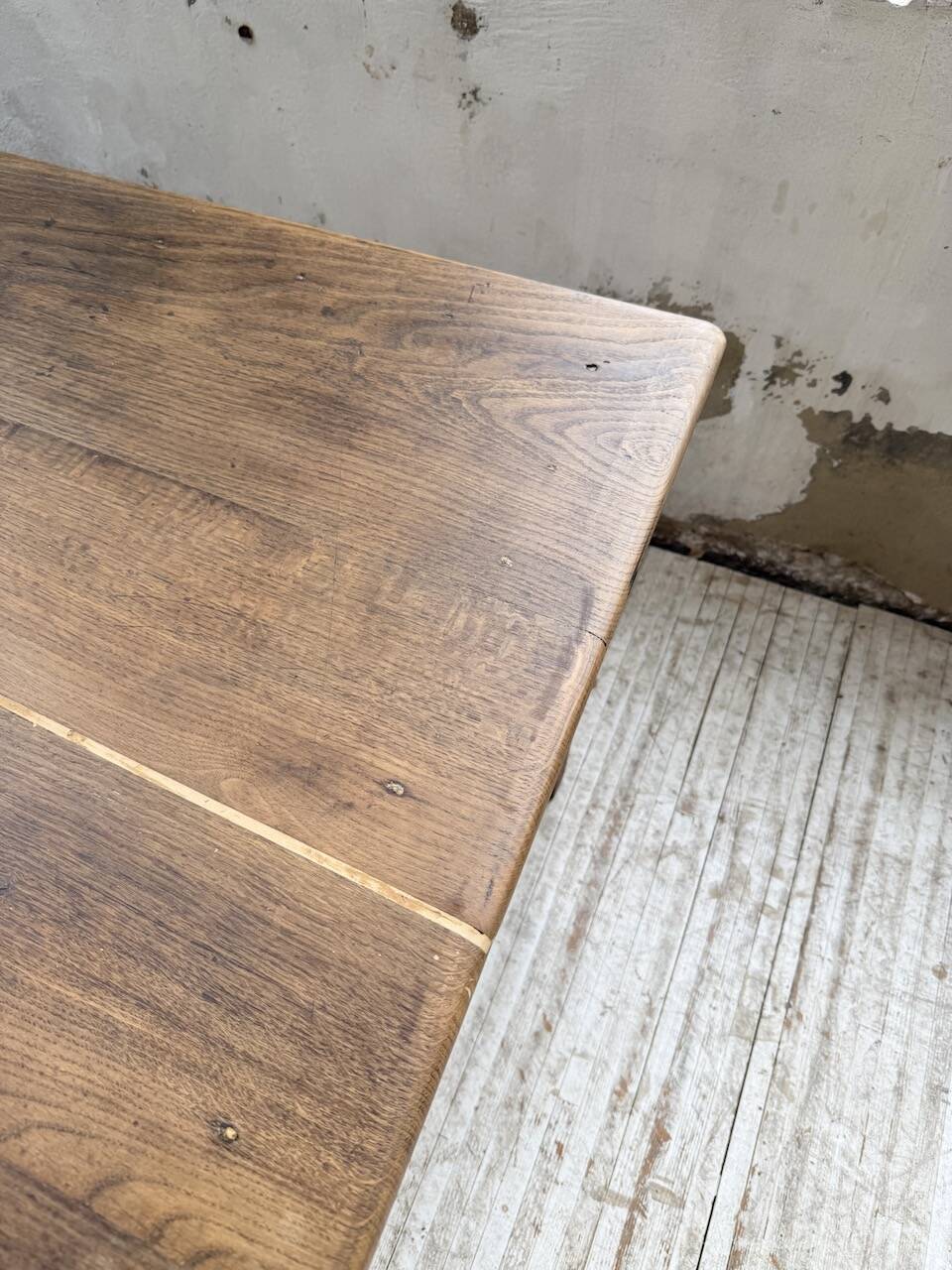 Large “square” oak farmhouse table 1950