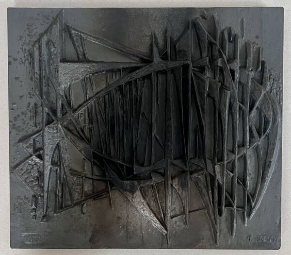 Plaque de cheminée par le designer F. Loriot pour Stern, France années 70