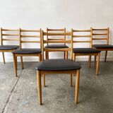 Set of 6 Mid-Century 1970’s dining chairs by Schreiber Furniture