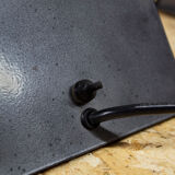 Pair of table lamps in metal and murano glass by Alox Italia Anni '80