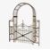 Arche de jardin avec portillon en fer forgé
