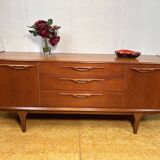 Buffet rétro vintage en teck du milieu du siècle par Jentique 1960