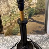Table lamp base - Art Deco black wood