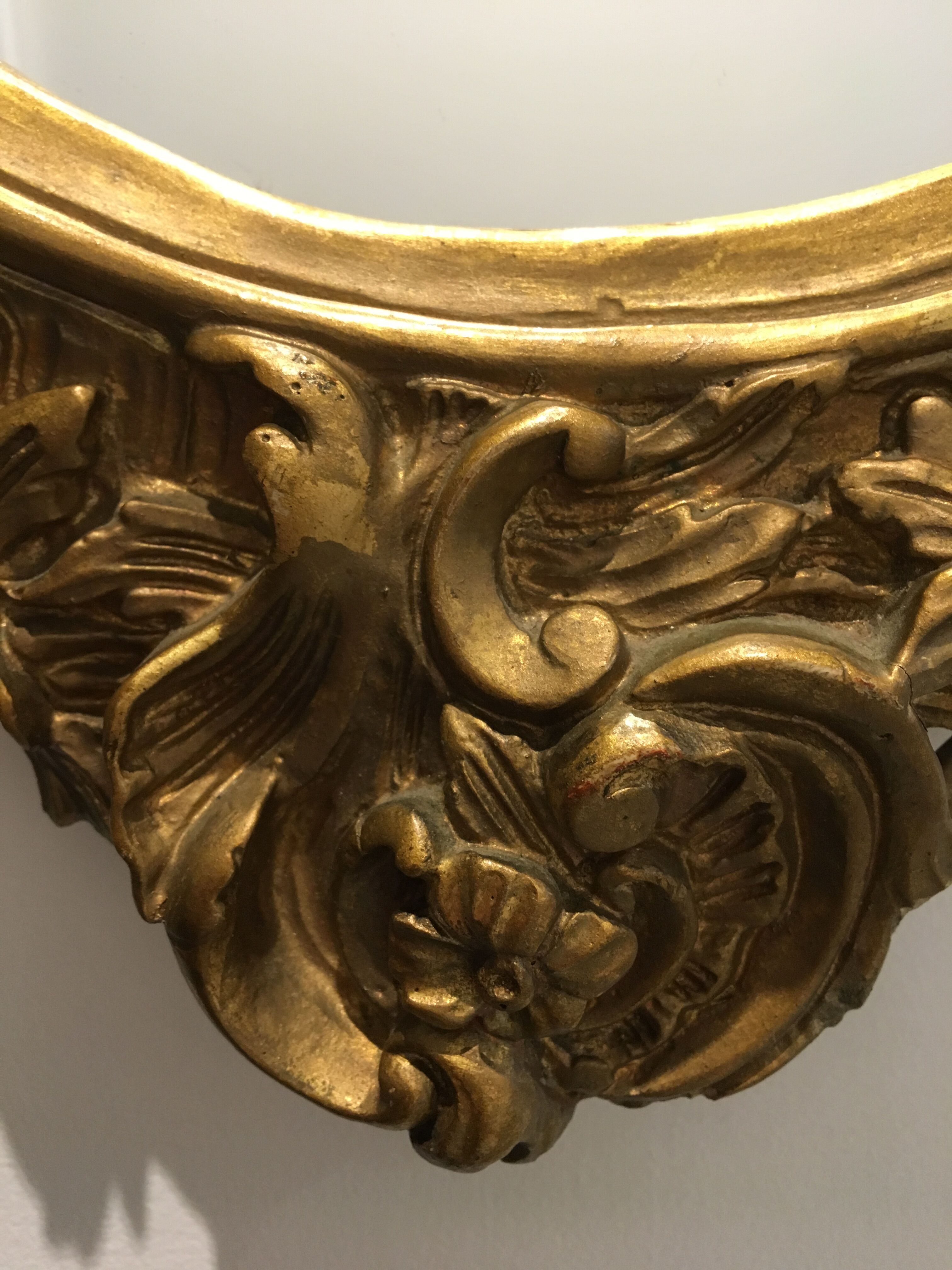 Baroque oval mirror 44 x 60cm
