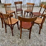 8 chaises bistrot anciennes